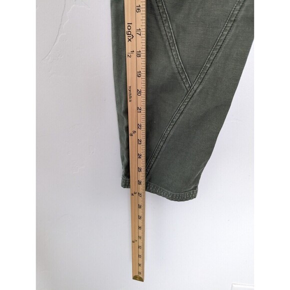 Frame Green Pants Womens Size 30 High Rise Cropped Trousers - Picture 14 of 14